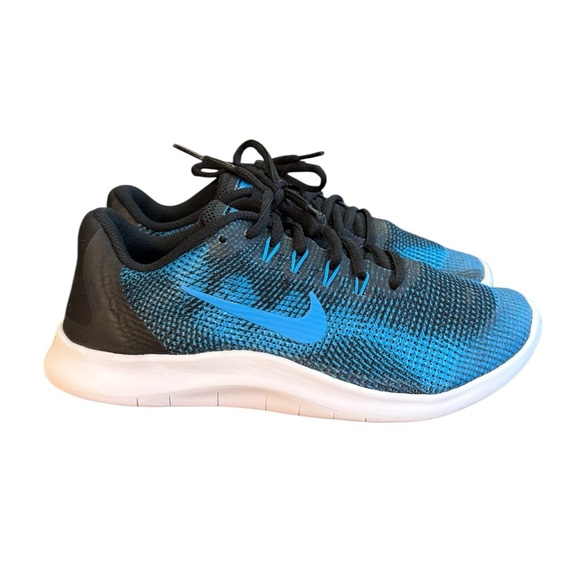Nike Free RN 2018 GS in the "Equator Blue" colorway Kids Size 5 Y - Picture 1 of 8